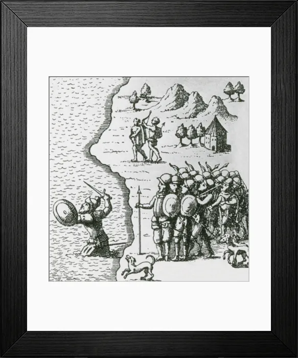 Framed Print : Vasco Nunez de Balboa, Spanish Conquistador Framed Print : Vasco Nunez de Balboa, Spanish Conquistador