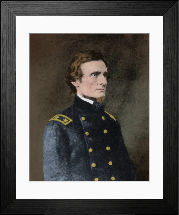Framed Print : Jefferson Davis, President of the Confederacy Framed Print : Jefferson Davis, President of the Confederacy