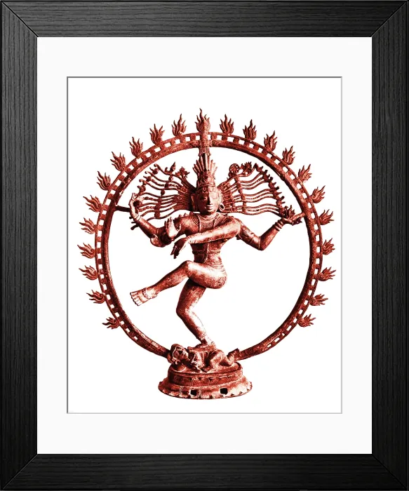 Framed Print : Shiva. Colorized image of the Hindu deity Shiva, depicted as Lord of Dance, derived Framed Print : Shiva. Colorized image of the Hindu deity Shiva, depicted as Lord of Dance, derived