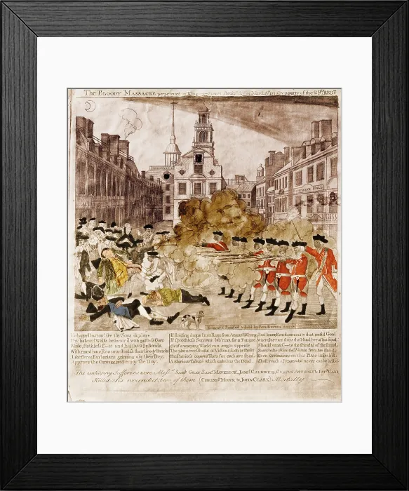 Framed Print : Boston Massacre, 1770