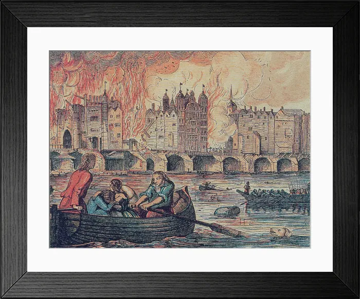 Framed Print : Great Fire of London, 1666 Framed Print : Great Fire of London, 1666