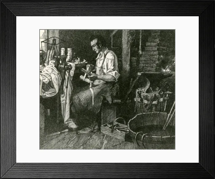 Framed Print : Thomas Davenport, American Inventor Framed Print : Thomas Davenport, American Inventor