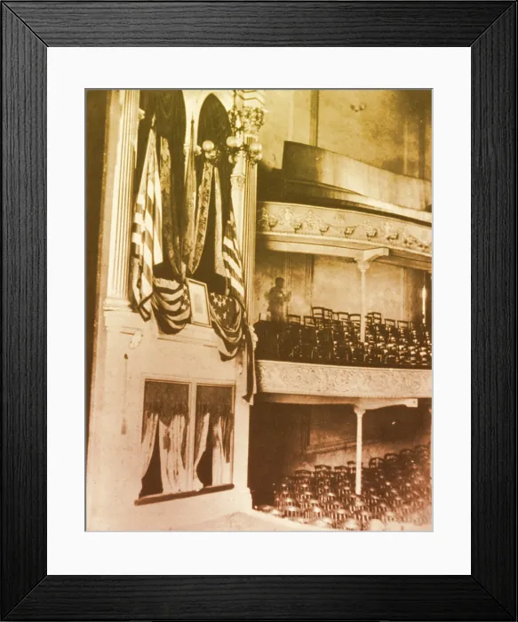Framed Print : Ford's Theater, Lincoln Assassination