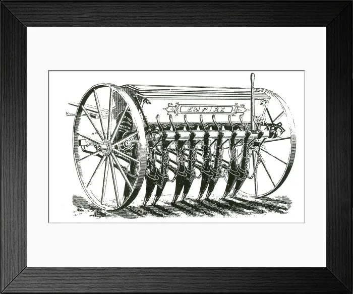 Framed Print : Empire Grain Drill Framed Print : Empire Grain Drill