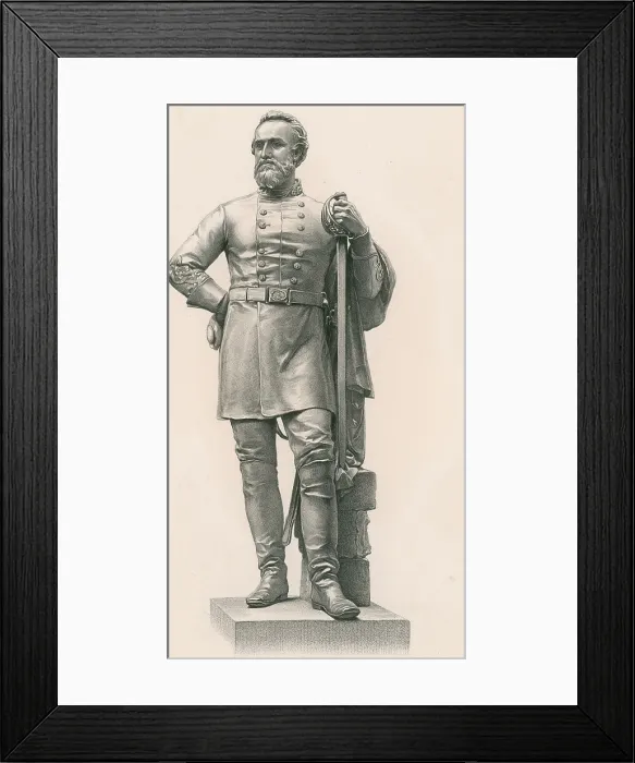 Framed Print : Stonewall Jackson, Confederate General