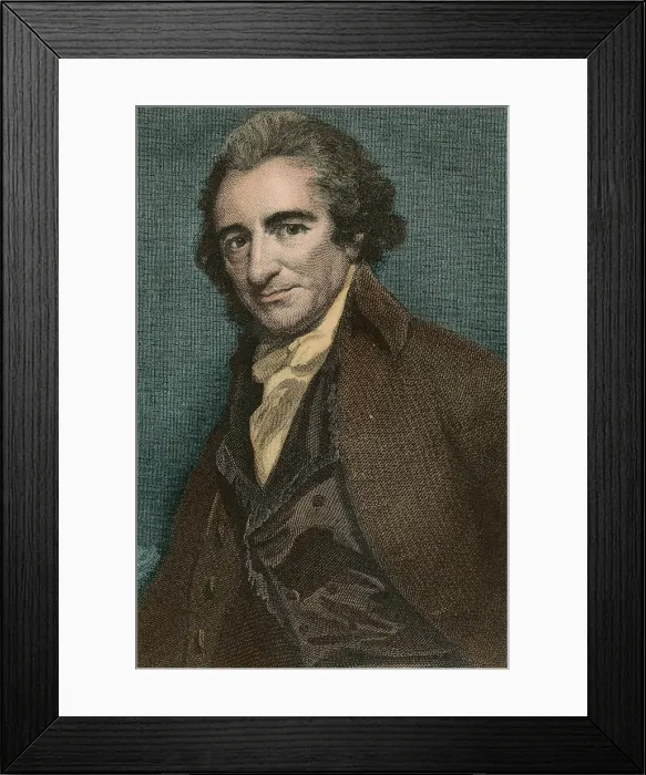 Framed Print : Thomas Paine, American Patriot Framed Print : Thomas Paine, American Patriot