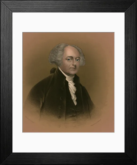 Framed Print : John Adams, 2nd American President Framed Print : John Adams, 2nd American President