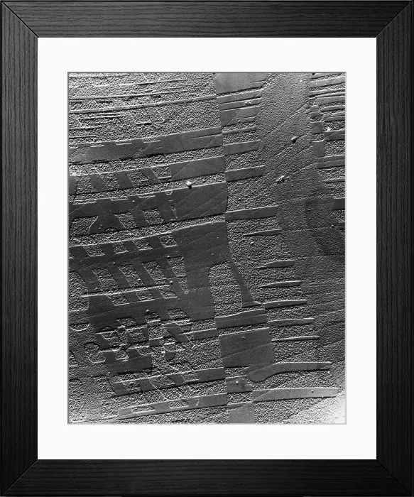 Framed Print : TEM of a Crystal of Barium Titanate Framed Print : TEM of a Crystal of Barium Titanate