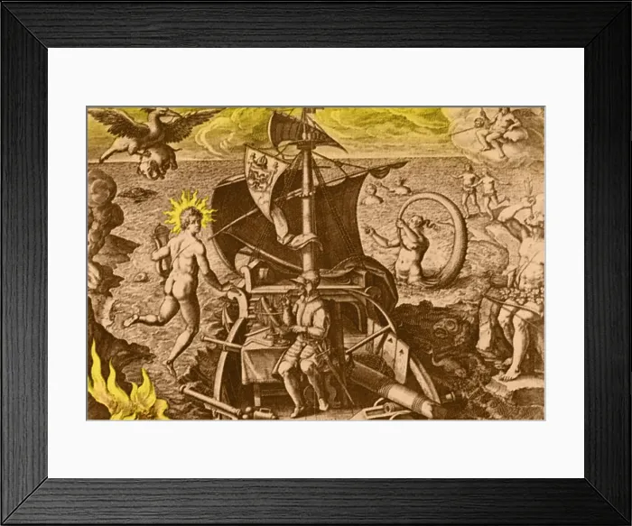 Framed Print : Magellan Setting Out to Sea, 1519 Framed Print : Magellan Setting Out to Sea, 1519