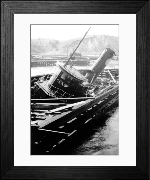 Framed Print : New England Hurricane Damge, 1938