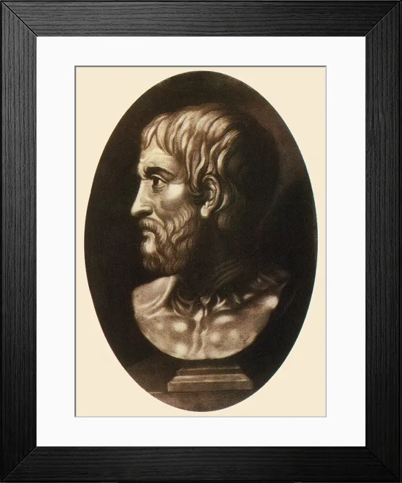 Framed Print : Epicurus, Ancient Greek Philosopher