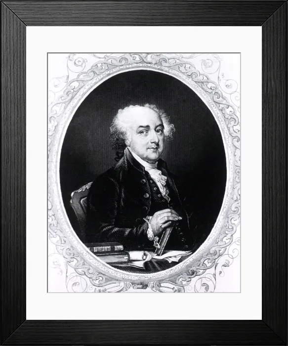 Framed Print : John Adams, 2nd U.S. President
