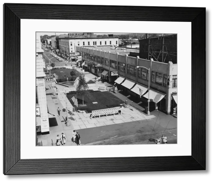 Framed Print : Burdick Street Mall Framed Print : Burdick Street Mall