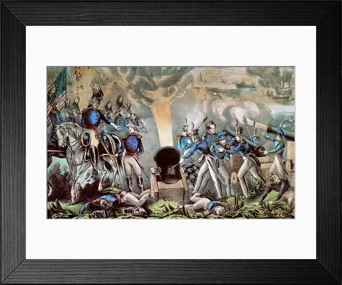 Framed Print : Mexican-American War, Siege of Veracruz, 1847 Framed Print : Mexican-American War, Siege of Veracruz, 1847