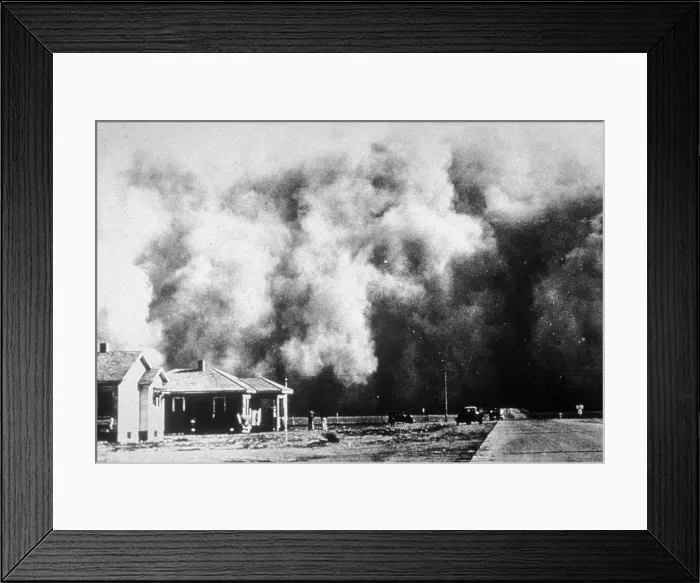 Framed Print : Dust Storm, 1975