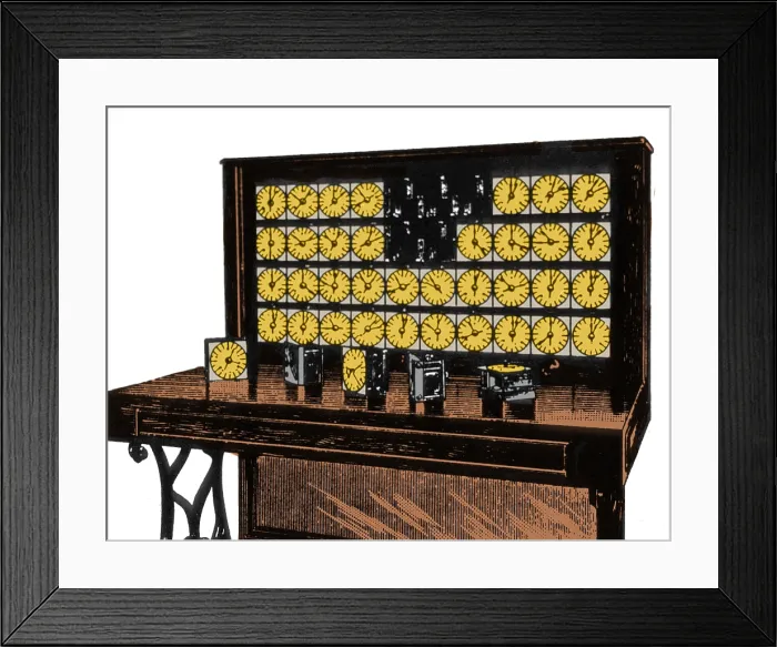 Framed Print : Herman Hollerith Tabulating System, 1890 Framed Print : Herman Hollerith Tabulating System, 1890