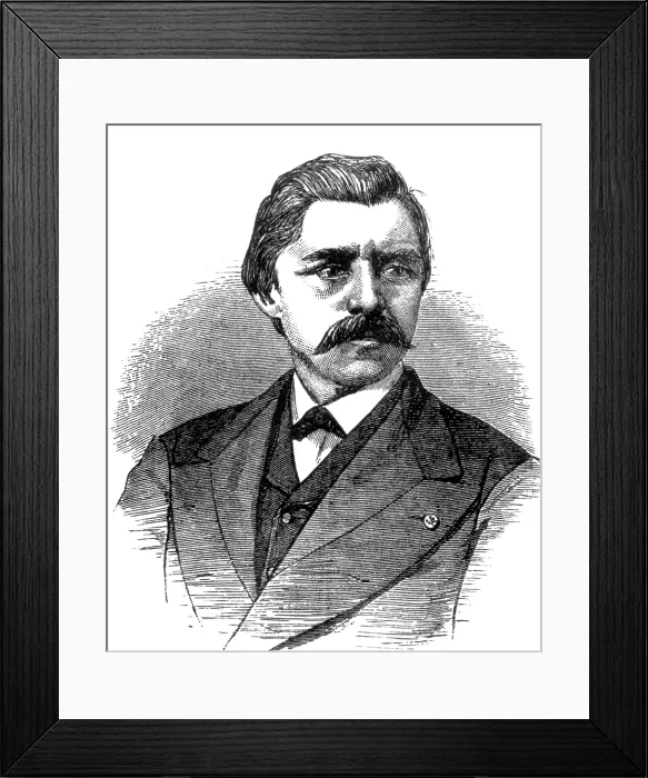 Framed Print : David Edward Hughes, Welsh-American Inventor Framed Print : David Edward Hughes, Welsh-American Inventor