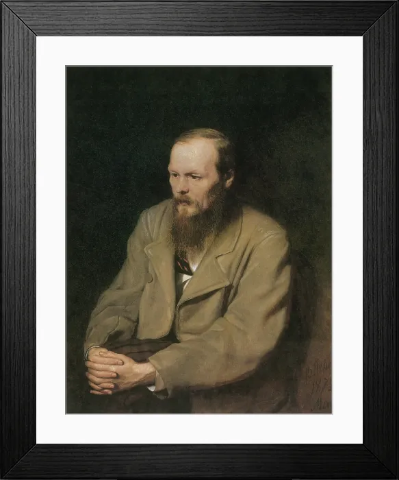 Framed Print : Fyodor Dostoyevsky, Russian Author Framed Print : Fyodor Dostoyevsky, Russian Author