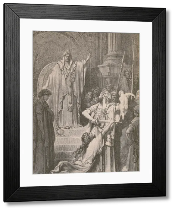 Framed Print : Judgment of Solomon Framed Print : Judgment of Solomon