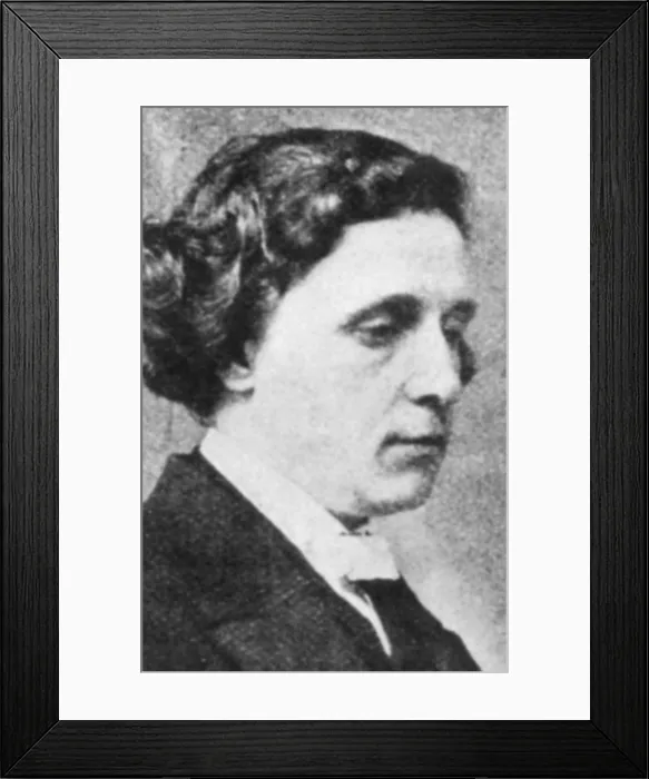 Framed Print : Charles Dodgson AKA Lewis Carroll, English Author Framed Print : Charles Dodgson AKA Lewis Carroll, English Author