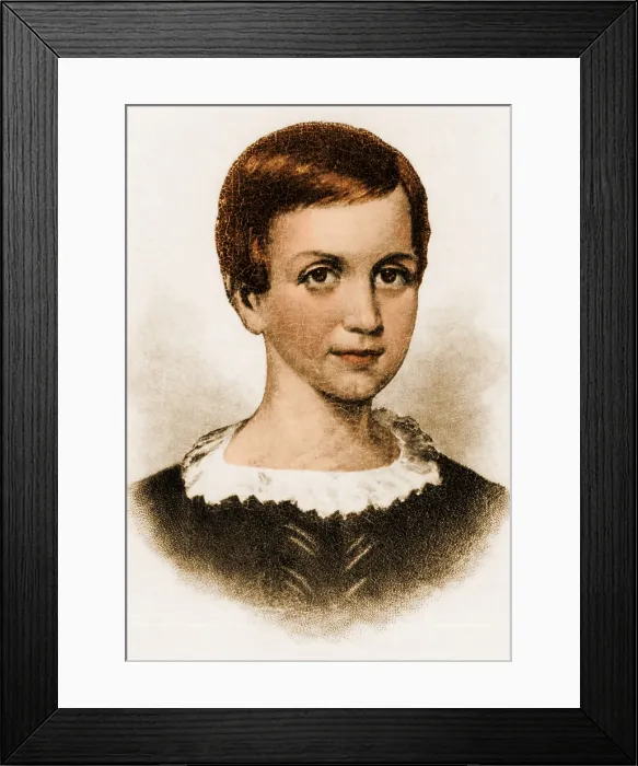Framed Print : Young Emily Dickinson, 1840