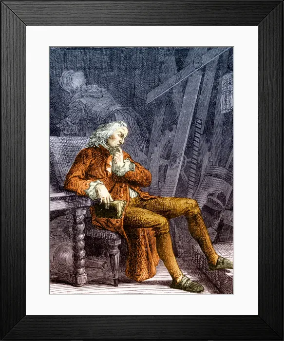 Framed Print : Denis Papin, French Inventor Framed Print : Denis Papin, French Inventor