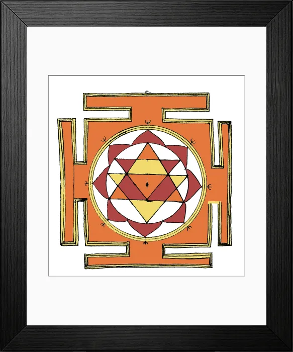 Framed Print : Yantra. The Yantra is an instrument used in meditation Framed Print : Yantra. The Yantra is an instrument used in meditation