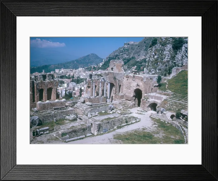 Framed Print : Ruins of Greek Theater Framed Print : Ruins of Greek Theater