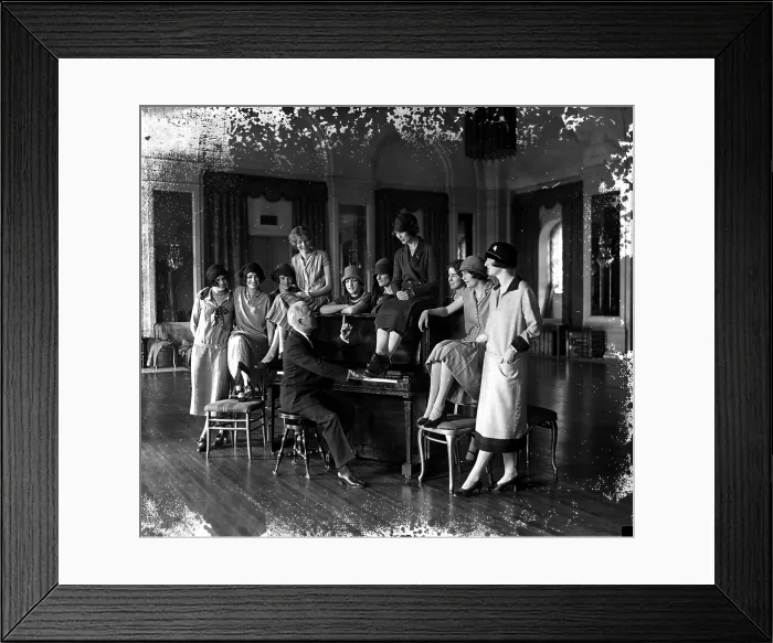 Framed Print : Washington Debutantes Rehearsing Framed Print : Washington Debutantes Rehearsing