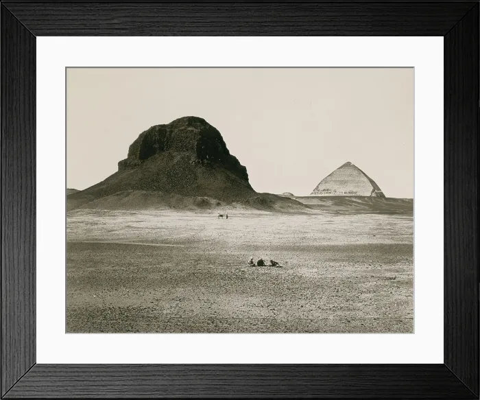 Framed Print : Bent Pyramid of Dahshur, 1857 Framed Print : Bent Pyramid of Dahshur, 1857