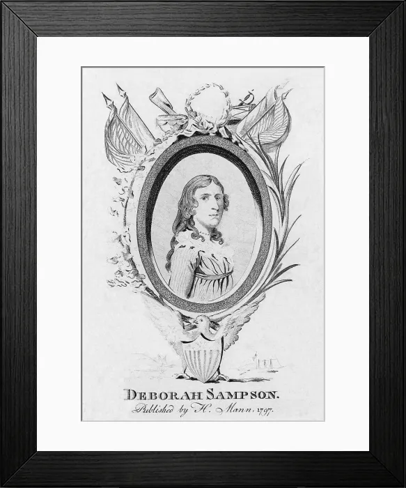 Framed Print : Deborah Sampson, American Patriot Framed Print : Deborah Sampson, American Patriot