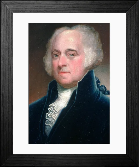 Framed Print : John Adams, 2nd U.S. President