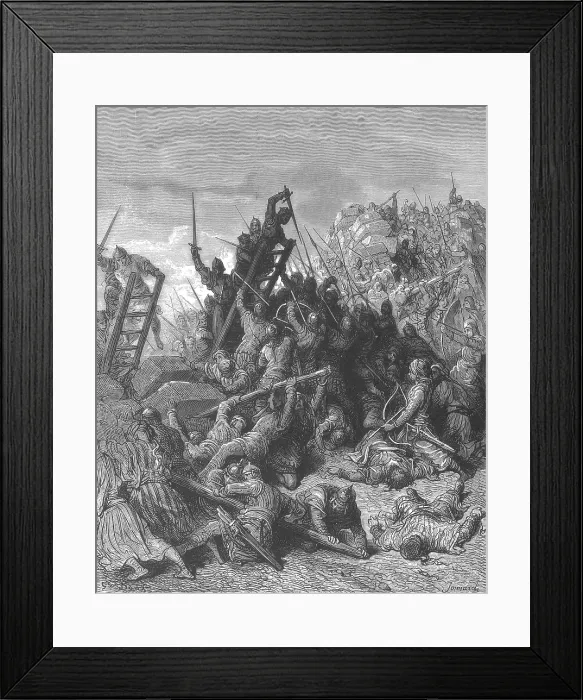 Framed Print : Third Crusade, Siege of Acre, 1189-91 Framed Print : Third Crusade, Siege of Acre, 1189-91