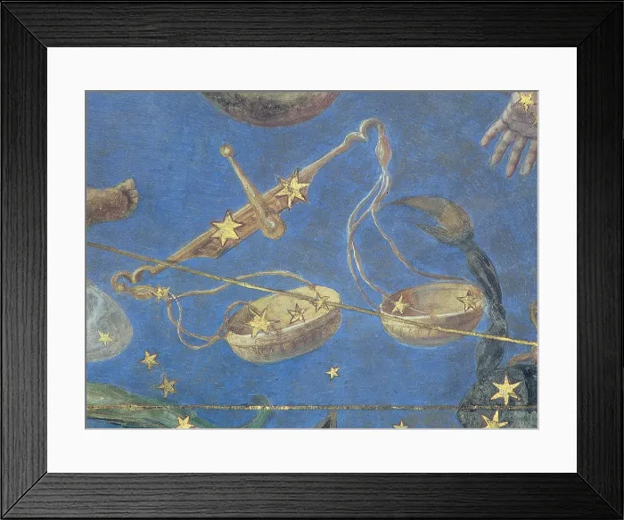 Framed Print : Libra Constellation, Zodiac Sign, 1575