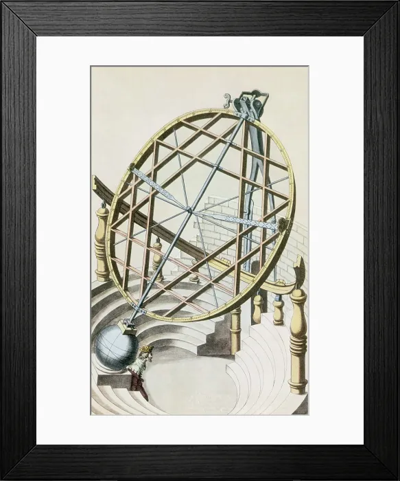 Framed Print : Tycho Brahe, Great Equatorial Armillary Framed Print : Tycho Brahe, Great Equatorial Armillary