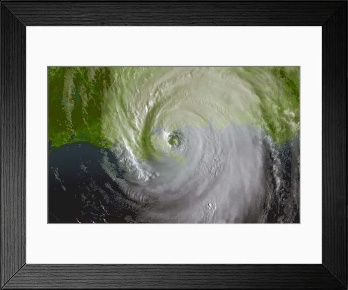 Framed Print : Hurricane Katrina Framed Print : Hurricane Katrina