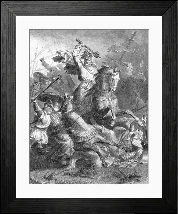 Framed Print : Charles Martel, Battle of Tours, 732 AD