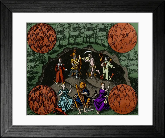 Framed Print : Alchemy Illustration Framed Print : Alchemy Illustration