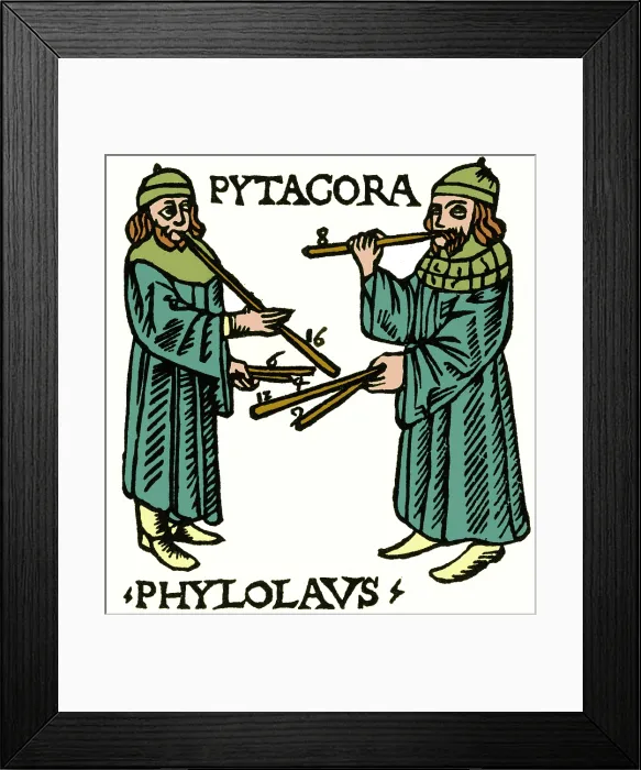 Framed Print : Pythagoras, Ancient Greek Philosopher