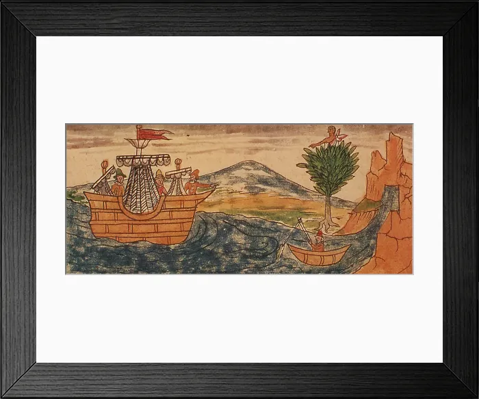 Framed Print : Aztec Guard Spots Hernando Cortez, 1519 Framed Print : Aztec Guard Spots Hernando Cortez, 1519