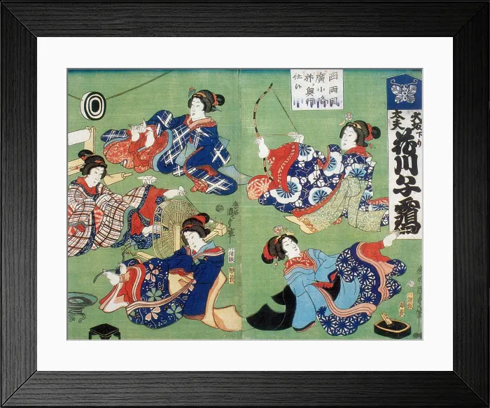 Framed Print : Hanakawa, Japanese Armless Wonder Framed Print : Hanakawa, Japanese Armless Wonder