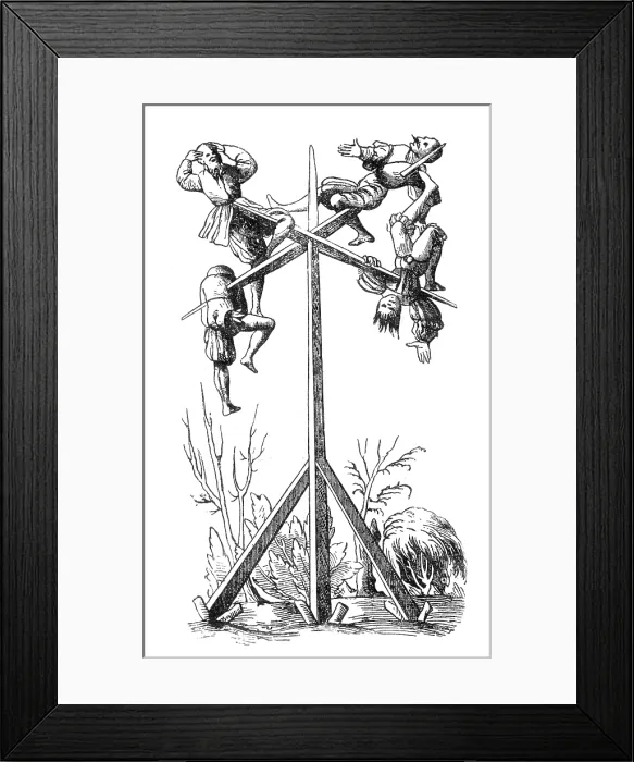 Framed Print : Impalement, Method of Torture and Execution, 1552 Framed Print : Impalement, Method of Torture and Execution, 1552