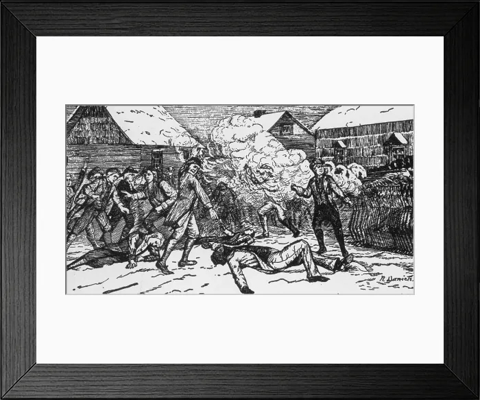 Framed Print : Boston Massacre, 1770