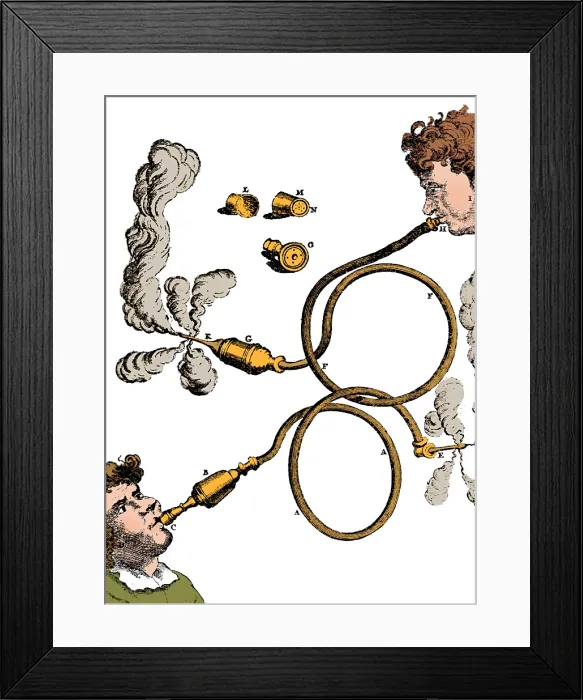 Framed Print : Medicinal Tobacco Enema