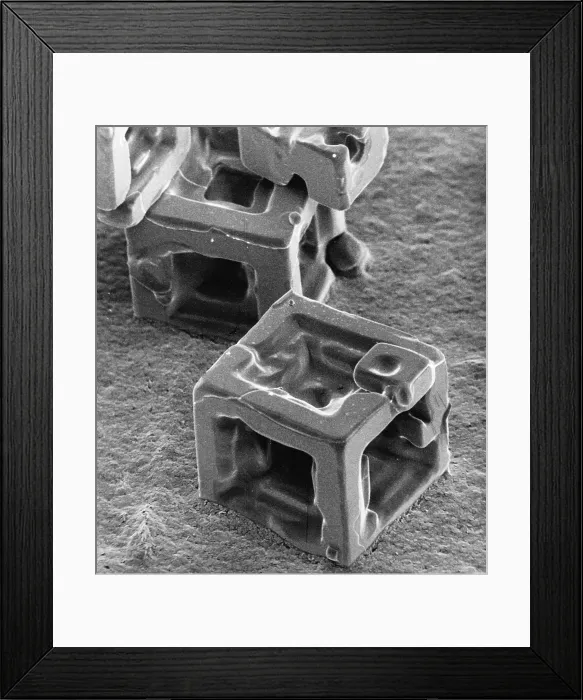 Framed Print : Potassium Chloride Crystals Framed Print : Potassium Chloride Crystals