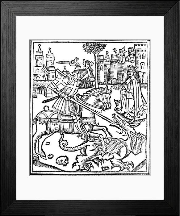 Framed Print : Saint George and the Dragon Framed Print : Saint George and the Dragon