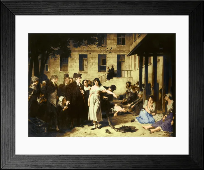 Framed Print : Pitie-Salpetriere Hospital, 1795 Framed Print : Pitie-Salpetriere Hospital, 1795