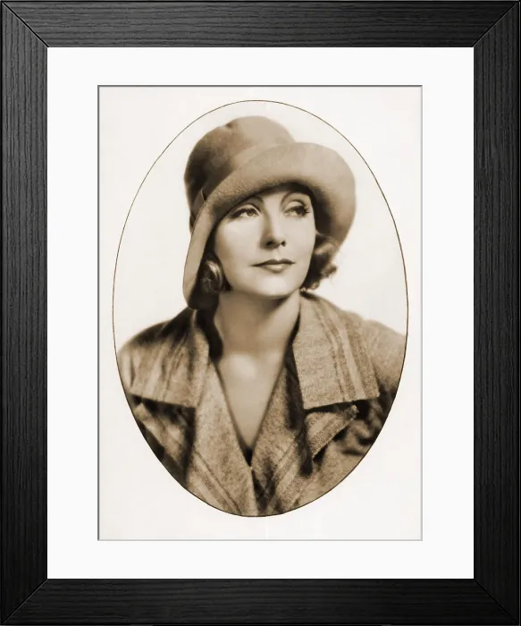 Framed Print : Greta Garbo, Hollywood Movie Star