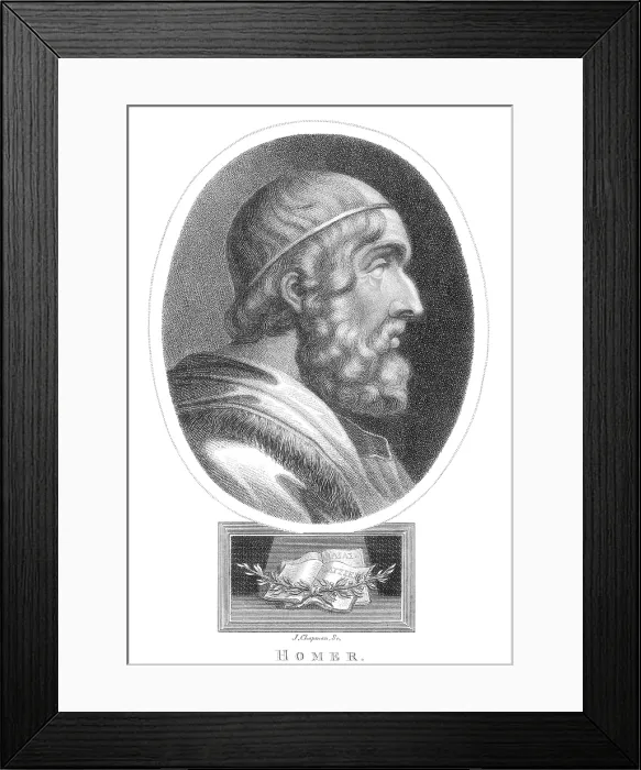 Framed Print : Homer, Ancient Greek Poet Framed Print : Homer, Ancient Greek Poet