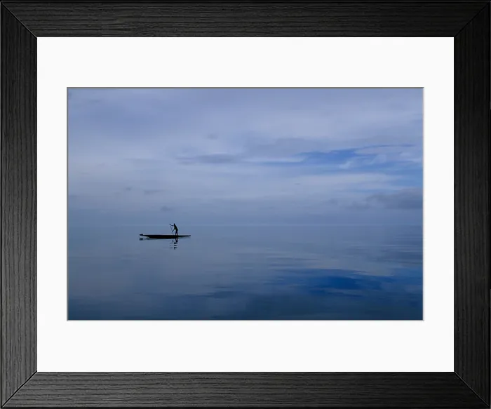 Framed Print : Asmat Boatman Framed Print : Asmat Boatman